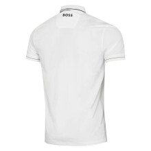 (M, Natural) Hugo Boss Mens Paul Pro 4-Way Stretch Wicking Golf Polo Shirt