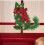 Grøn julekattekrans med LED-lys 4