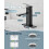 Matte Black Bathroom Faucet Set with Pop Up Drain 5