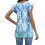 Women's  Blouses, with Ruffle Sleeves, Spring Elegant-Blue S 2