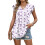 Women's  Blouses, with Ruffle Sleeves, Spring Elegant-Blue S 7