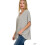 Damesblouse met V-hals en dolmanmodel - Polyester, losse pasvorm 2