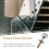 Silver cylindrical glass railing for minimalist balcony 5