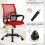 Mesh Office Chair with Armrests and Casters, Black 4