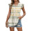 Women's  Blouses, with Ruffle Sleeves, Spring Elegant-Blue L 3