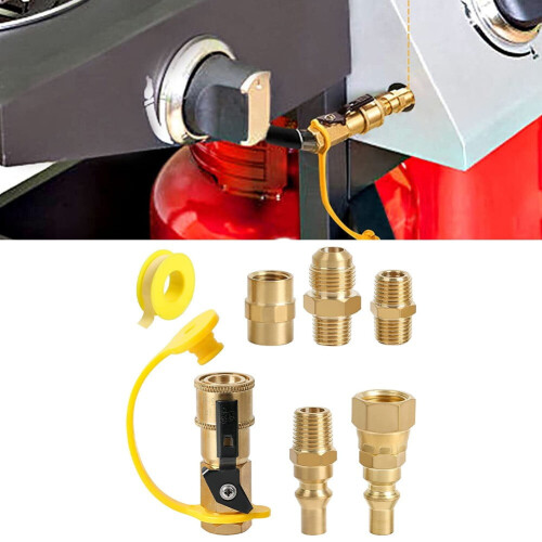 Kit adaptor racord rapid propan, evazare 3/8" la 1