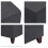 British Cube Footstool Heather Gray 16x16x16 4