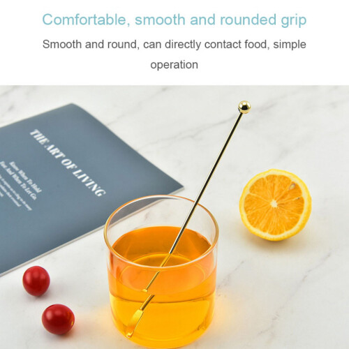Stainless Steel Coffee Stirrer with Rectangular Paddle 1