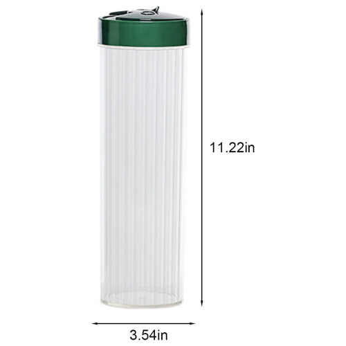 Recipient transparent etanș pentru paste cu capac, 1 bucată 2
