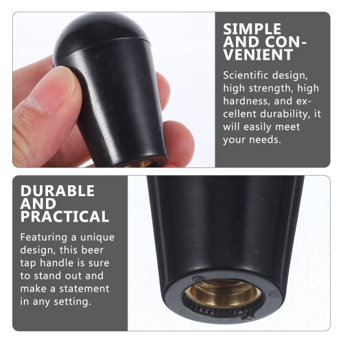 Mâner negru pentru robinet de bere din plastic – 5x3x3cm 2