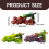 Support à vin en résine motif raisin (1 pièce) 2