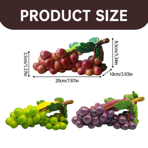 Support à vin en résine motif raisin (1 pièce) 1