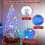 7ft White Fiber Optic Christmas Tree with Iridescent Tips & 4