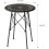 Metal Round Patio Side Table – Weatherproof, Adjustable 3