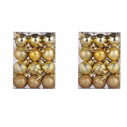 Christmas Balls Gold 30mm 48 Pieces 1