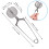 Set van 6 roestvrijstalen thee-infusers met haakhandvat 5