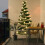 Rattan Christmas Tree with White Lights 50-Bulb 5ft 3