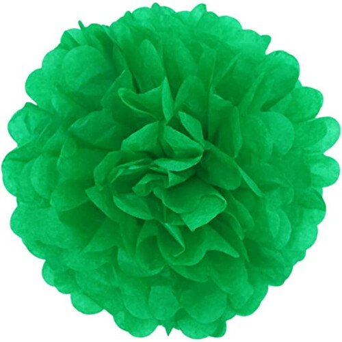 Papirs pomponer med blomsterkugler – 16 stk., 25 cm 1