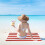 Serviette de plage en microfibre 76 x 152 cm, imprimé tropical 2