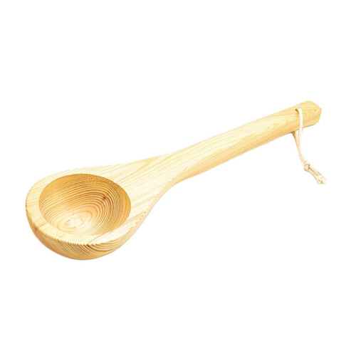 Louche de sauna en bois de 36 cm pour une utilisation spa à domicile 1