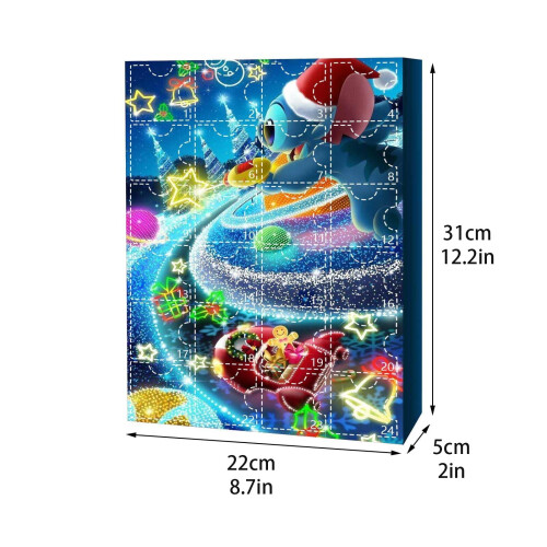 Calendrier de l'Avent de Noël 24 jours avec figurines 2