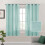 Linen Sheer Curtains Silver 52x63 in 2 Panels 2