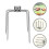 Metallspetsar för grill, 2-pack 7