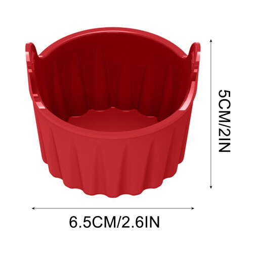 Silikonposjerte eggkopper 6,5 cm – varmebestandige, 2