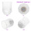 Gobelets lumineux blancs en forme d'ananas (2 LED) 4