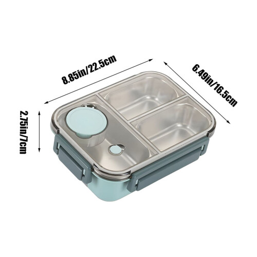 Lunchbox aus Edelstahl 304, lebensmittelecht, versiegelt, tragbar 2