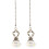 Metal Ceiling Fan Pull Chain Golden 2 pcs 14.2 x 1.4 in 4