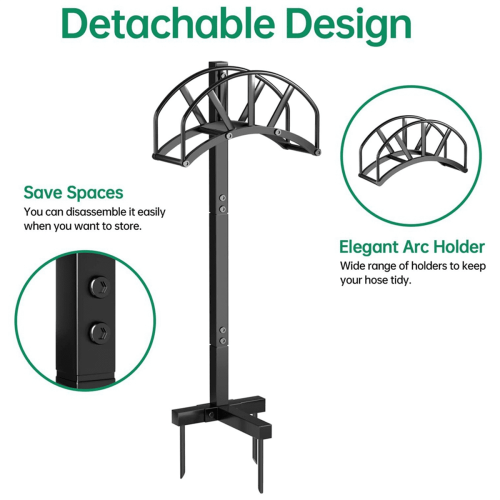 Metal Garden Hose Holder Stand, 105cm 1