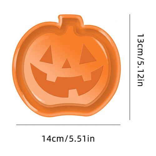 Halloween Plast Serveringsbrickor – Pumpa, Spöke & Fladdermus 1