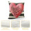 Ensemble de housses de coussin pour la Saint-Valentin – Rayures noires, blanches et roses 4