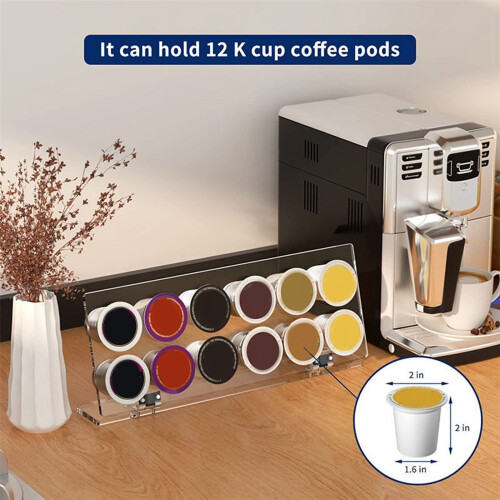 Under Cabinet Coffee Pod Holder for 12-Cup Pods 2