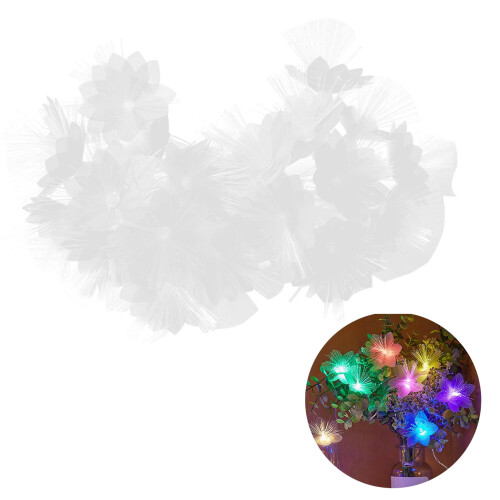 LED-lichtslinger met kunstbloemen, 10 lampjes 1