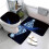 Ensemble de tapis de bain 3 pièces avec décorations de sapin de Noël 4