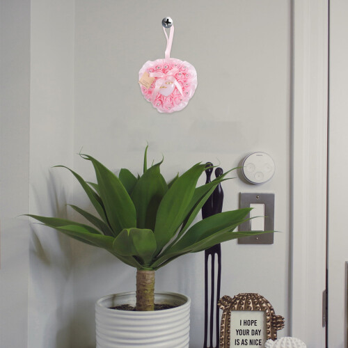 Boîte à alliances en forme de cœur rose 1