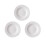 Assiettes à pâtes blanches à rebord – Lot de 3 1