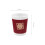 20 vasos de papel rojos para bodas chinas 3