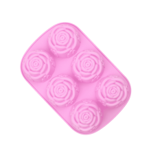 Moule à pâtisserie en silicone ICERUN, motif floral, 1 pièce