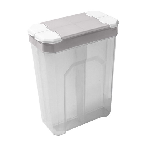 Transparenter, luftdichter Müslibehälter (2 l) mit Deckel und Fächern