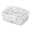 Quinlirra maaltijdprep bakjes met deksels, wit, 14,5 x 6,5 cm 2