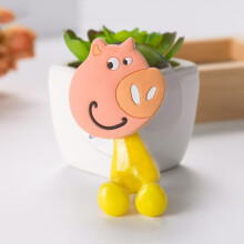 Cartoon Animal Toothbrush Holder with 4 Corner Clamps