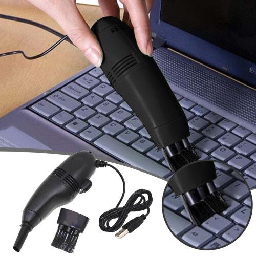 Mini-USB-Tastatur-Staubsauger – Schwarz 1