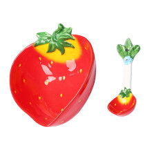 Bol en céramique à fraises pour enfants – Service à salades et desserts