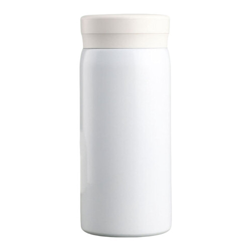 Tasse isotherme en acier inoxydable 200 ml blanche 1