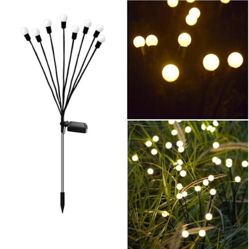 Solar-LED-Gartenleuchten, warmweiß, 8er-Pack