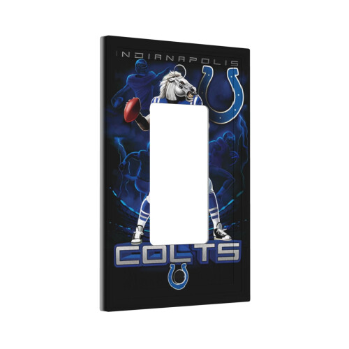 Plaque de commutation simple Colts Leather à cadre romain 1
