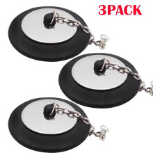 Drain Protector for Kitchen Sink and Tub with Chain 3 Pack